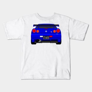 GTR R34 DARK-BLUE Kids T-Shirt